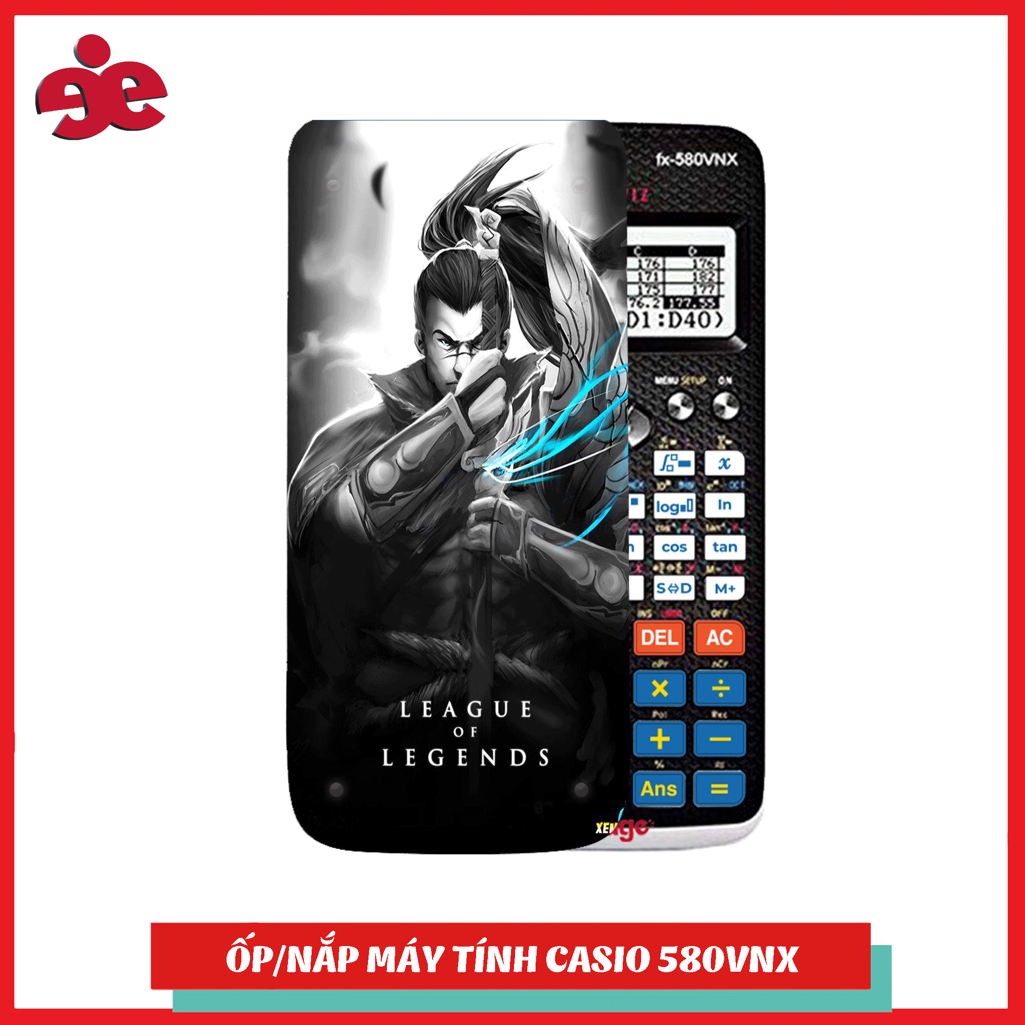 Ốp máy tính Casio FX 580 VNX GLL- 069