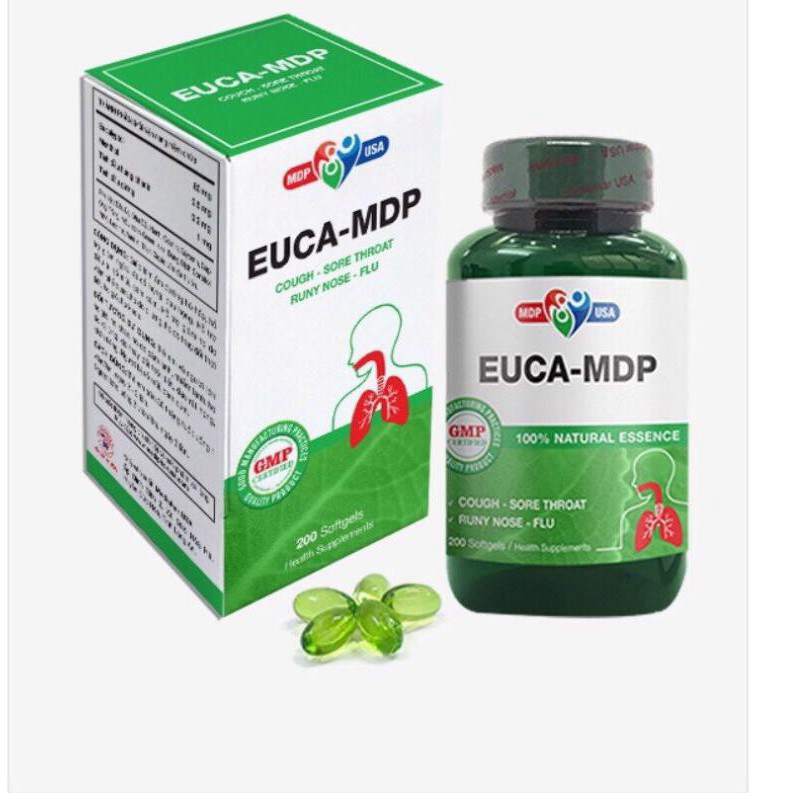 VIÊN NANG UỐNG EUCA - MDP giúp làm ấm dường hôhấp