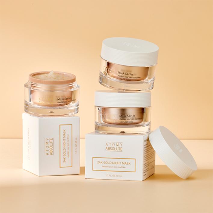 Mặt nạ ngủ tinh chất vàng 24k - Atomy Absolute 24k Gold Night Mask