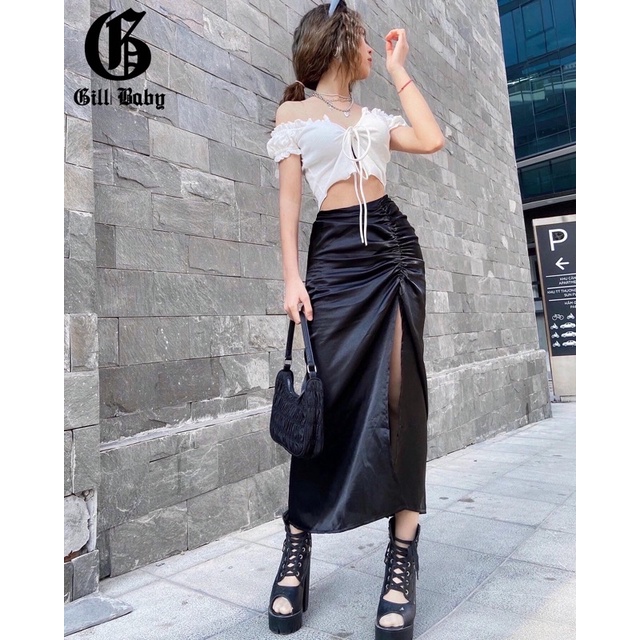 Set Áo sơ mi + Chân váy kaki cá tính ulzzang | Shopee Việt Nam