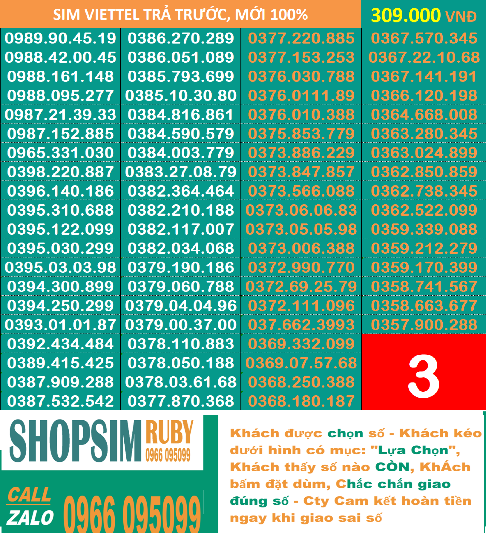 Sim đẹp đẹp Viettel 09 Trả trước chính hãng -Chọn số - Nghe gọi, Nhắn Tin, 4G , Sim mới 100%, Chưa Kích hoạt và chưa làm bất cứ dịch vụ nào, Sim gói cước Tomato và kèm theo nhiều gói 4G