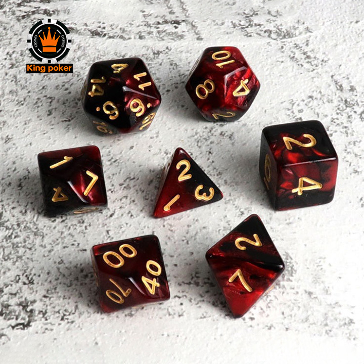 7 viên ngọc rồng đỏ đen xúc xắc dùng tương tác nhiều loại game bộ 7 viên