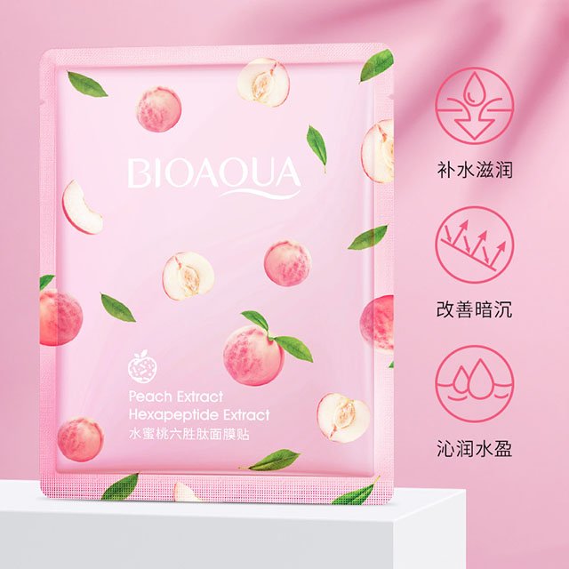 [GIẢM 5% ĐƠN 129K][HCM]Mặt Nạ Bioaqua Eruynbeautskin Chiết Xuất Trái Đào Tươi Giúp Dưỡng Ẩm Làm Trắng Da