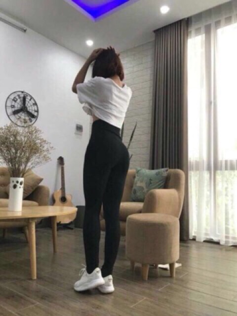 Quần legging cạp cao gen bụng 6p tôn dáng