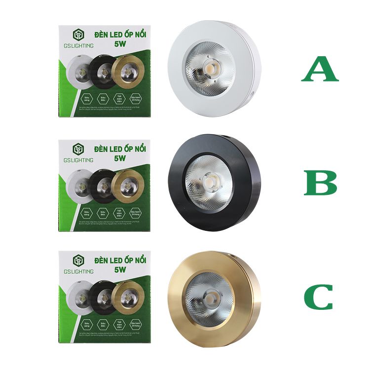 Đèn LED Ốp Nổi Công Suất 5W GS Lighting, Đèn Trang Trí Tủ Rượu, Tủ Bếp, Tủ Quần Áo