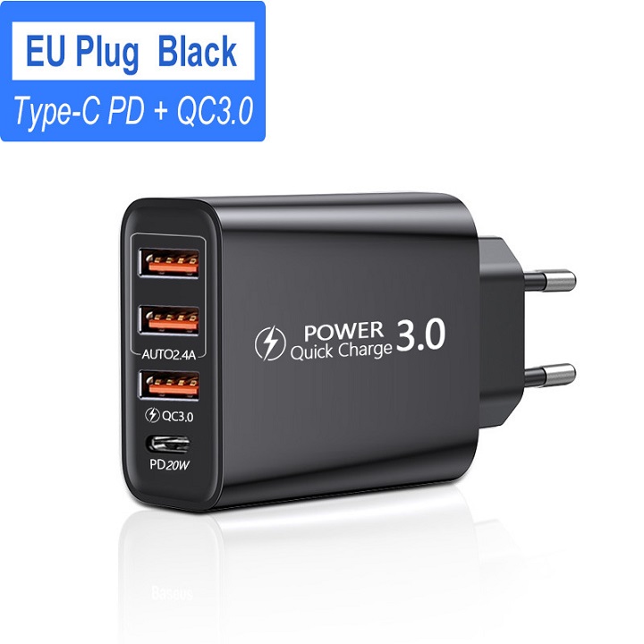 Củ sạc nhanh pd 3.0 20w sạc nhanh cho iphone samsung xiaomi