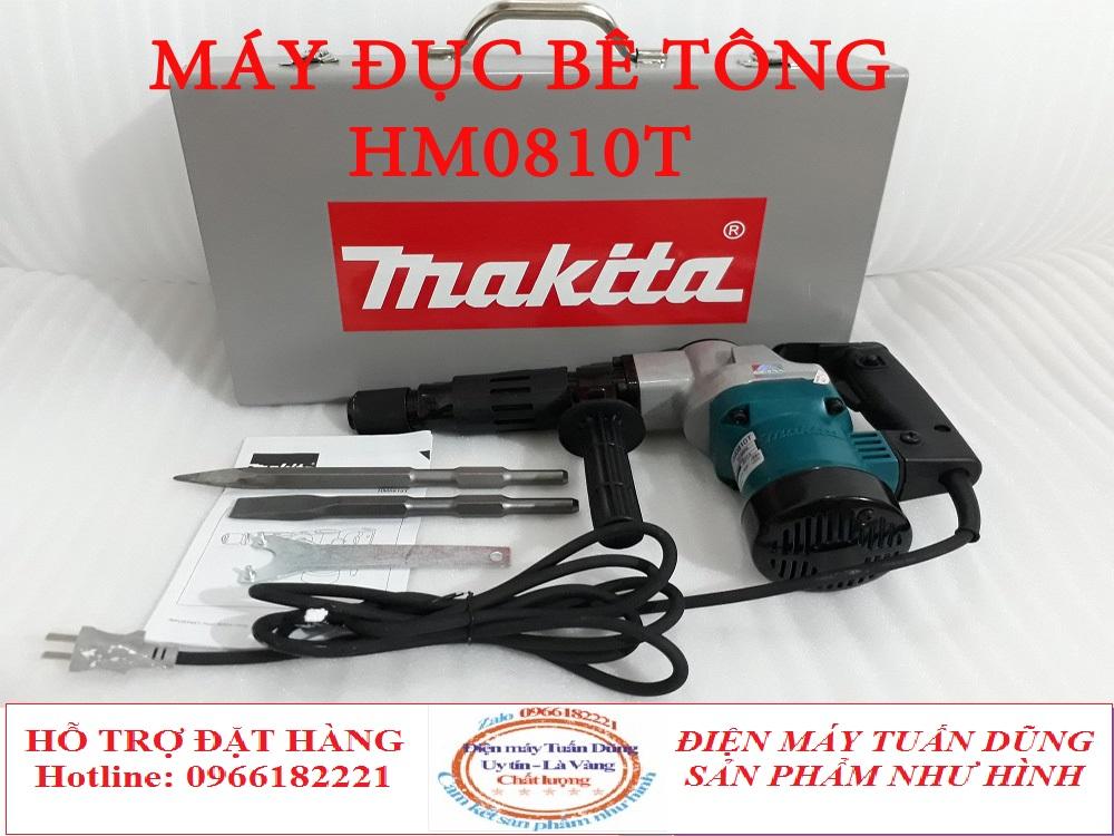MÁY ĐỤC BÊ TÔNG MAKITA-HM0810T-TẶNG KÈM HAI MŨI ĐỤC