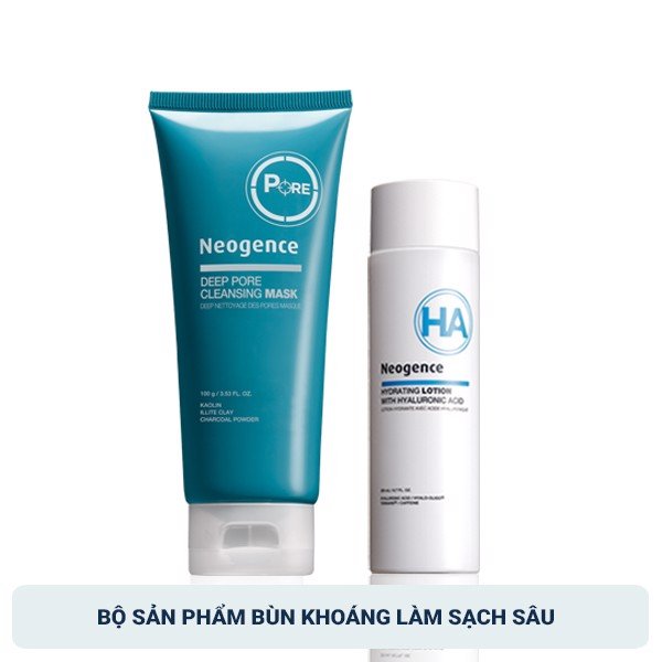 Mặt nạ bùn khoáng làm sạch sâu trị mụn KÈM Lotion cấp ẩm