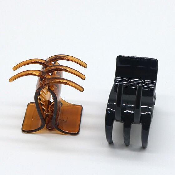 Kẹp Tóc Càng Cua 5 Răng, 3 Răng, Phụ Kiện Kẹp Tóc 2 Màu Nâu, Đen