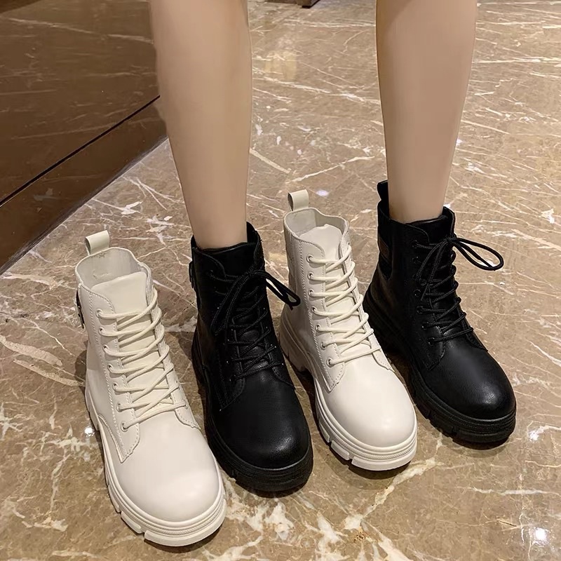 Giày bốt khuy phối viền chun hàng xịn xò on air shoes vn oas14, giày bốt khuy phối viền cổ chun siêu hot, giày bốt khuy phối viền chun hàng xịn xò wms, bốt nữ tốt, bốt nữ hàn quốc