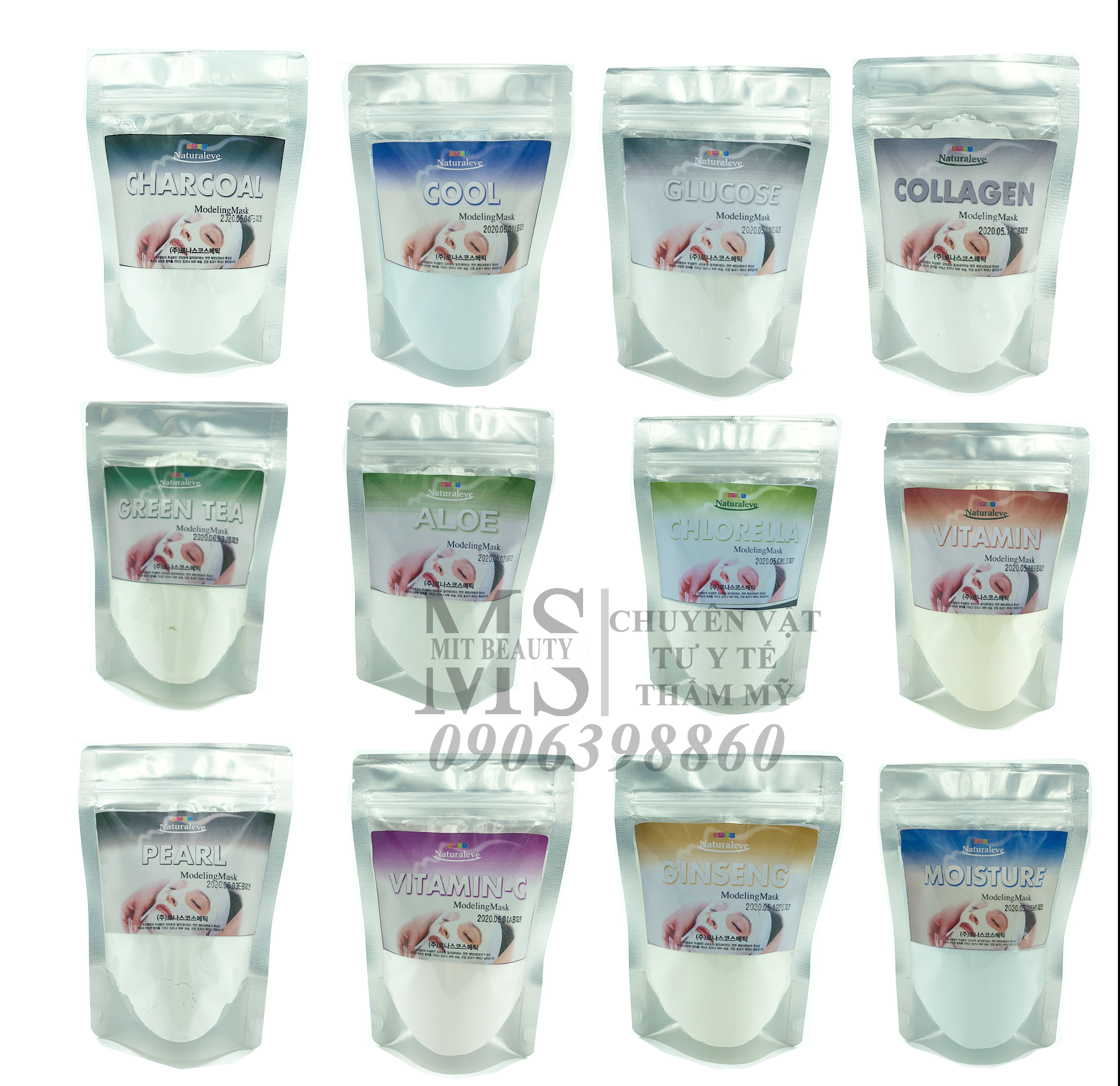 Bột Mặt Nạ Dẻo Ronas Modeling Mask 100gr dùng trong spa, chăm sóc da Hàn Quốc tại nhà