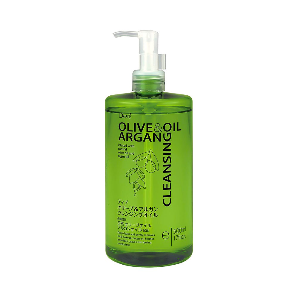 Dầu tẩy trang Deve chiết xuất dầu Oliu & dầu Argan 500ml