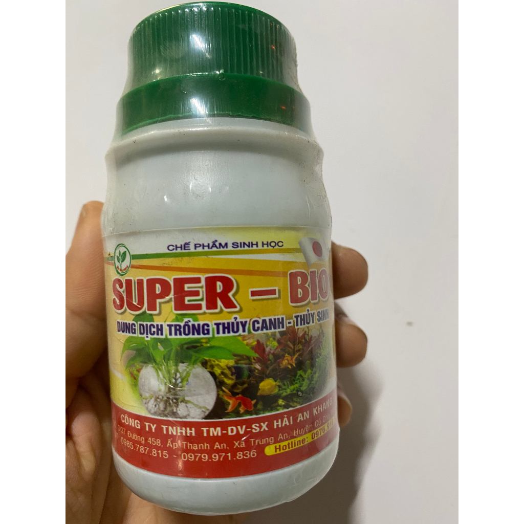 Dung dịch thủy canh super bio 100ml cho cây thủy sinh, thủy cảnh - chính hãng