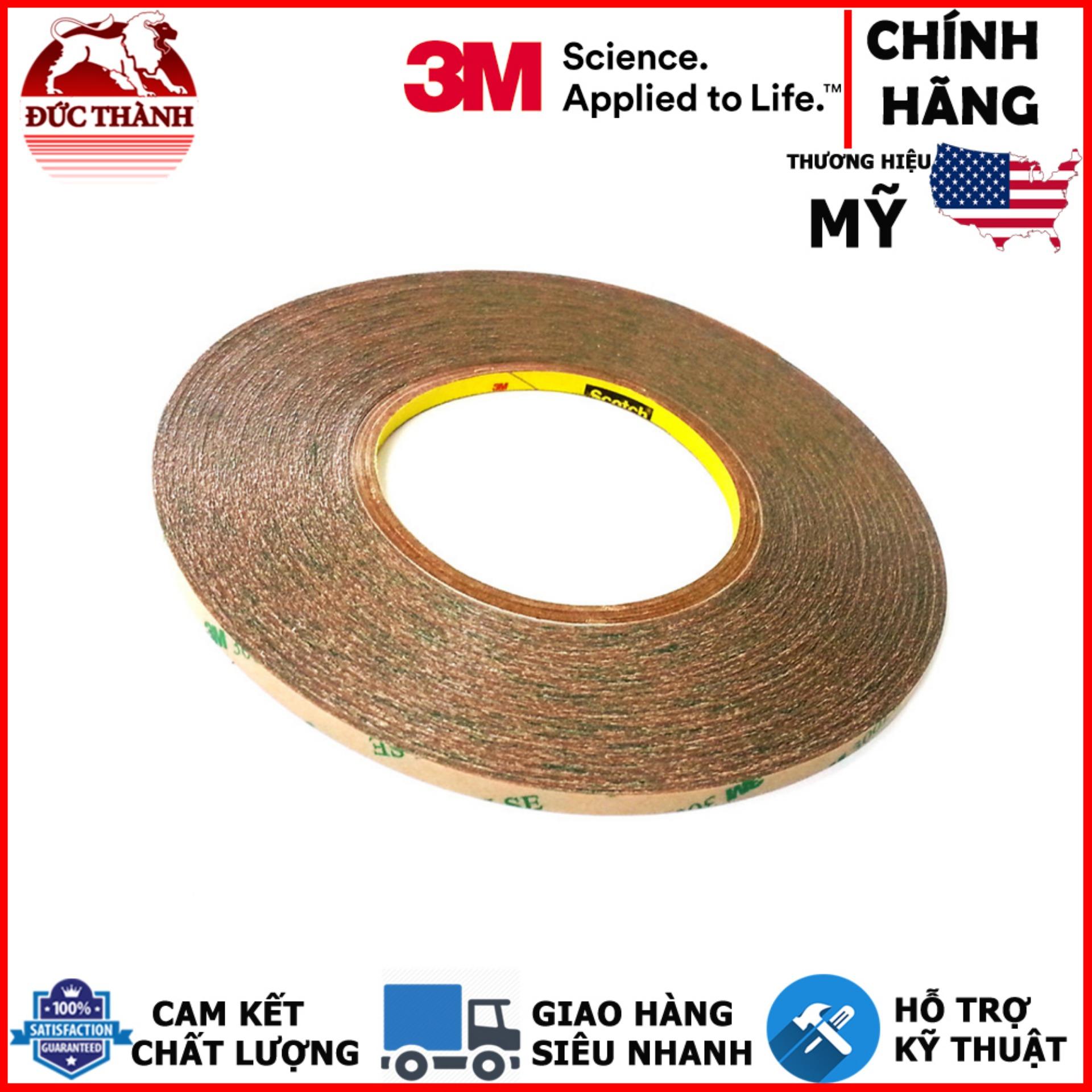 Băng keo 2 mặt dán màn hình chịu nhiệt 3M 93015 6mm x 55m