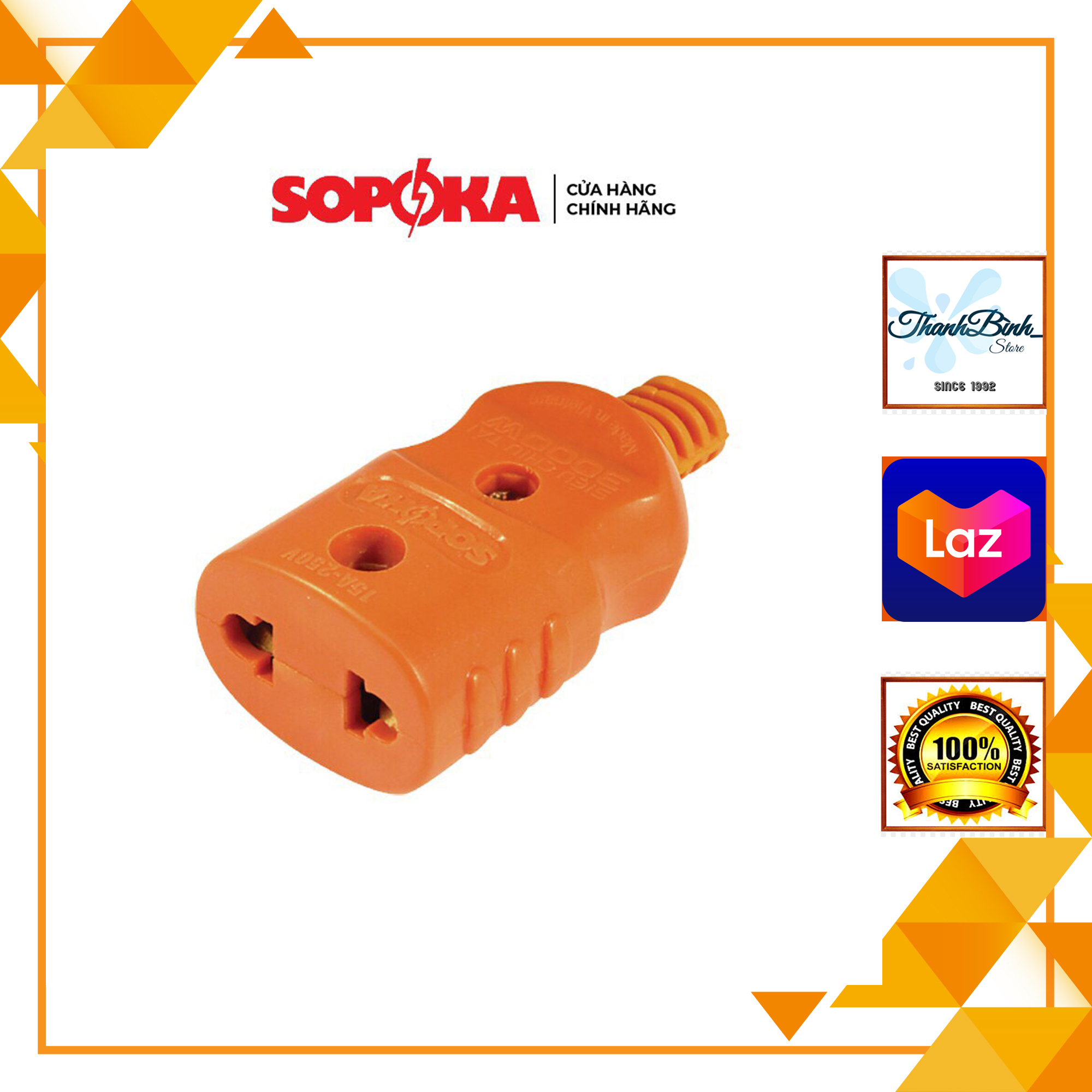 Phích nối âm/ phích cái chịu tải sopoka- 3000w