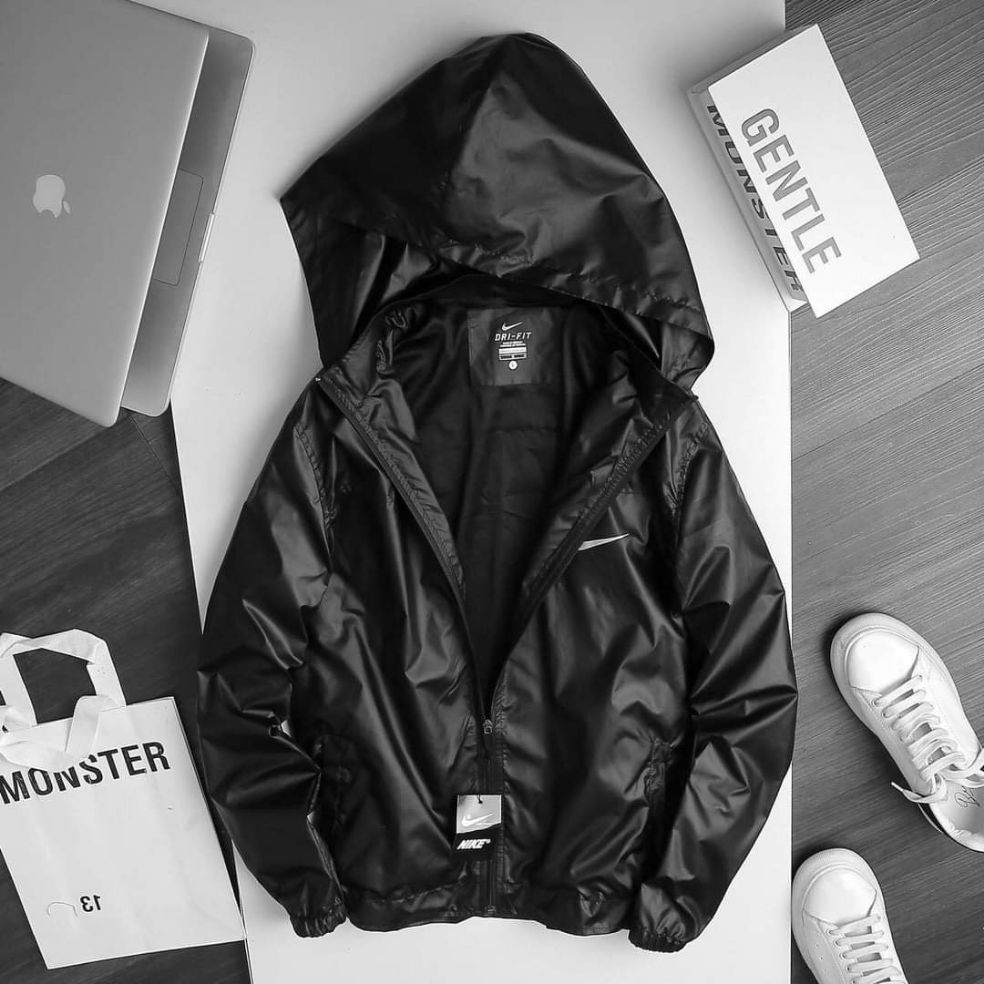 Áo khoác dù nón rời nike 2020