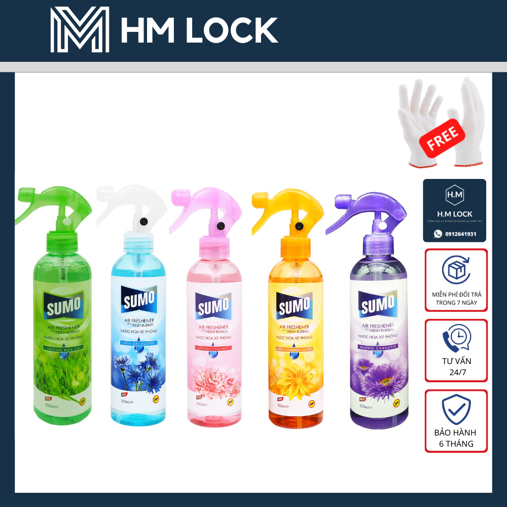 350ml NƯỚC HOA XỊT PHÒNG SUMO - HƯƠNG THƠM LÂU DÀI - HÀNG CHÍNH HÃNG - HM LOCK