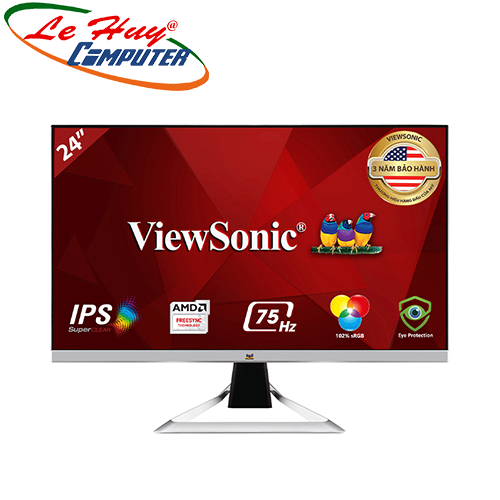 Màn hình máy tính viewsonic vx2481-mh 24" ips 75hz