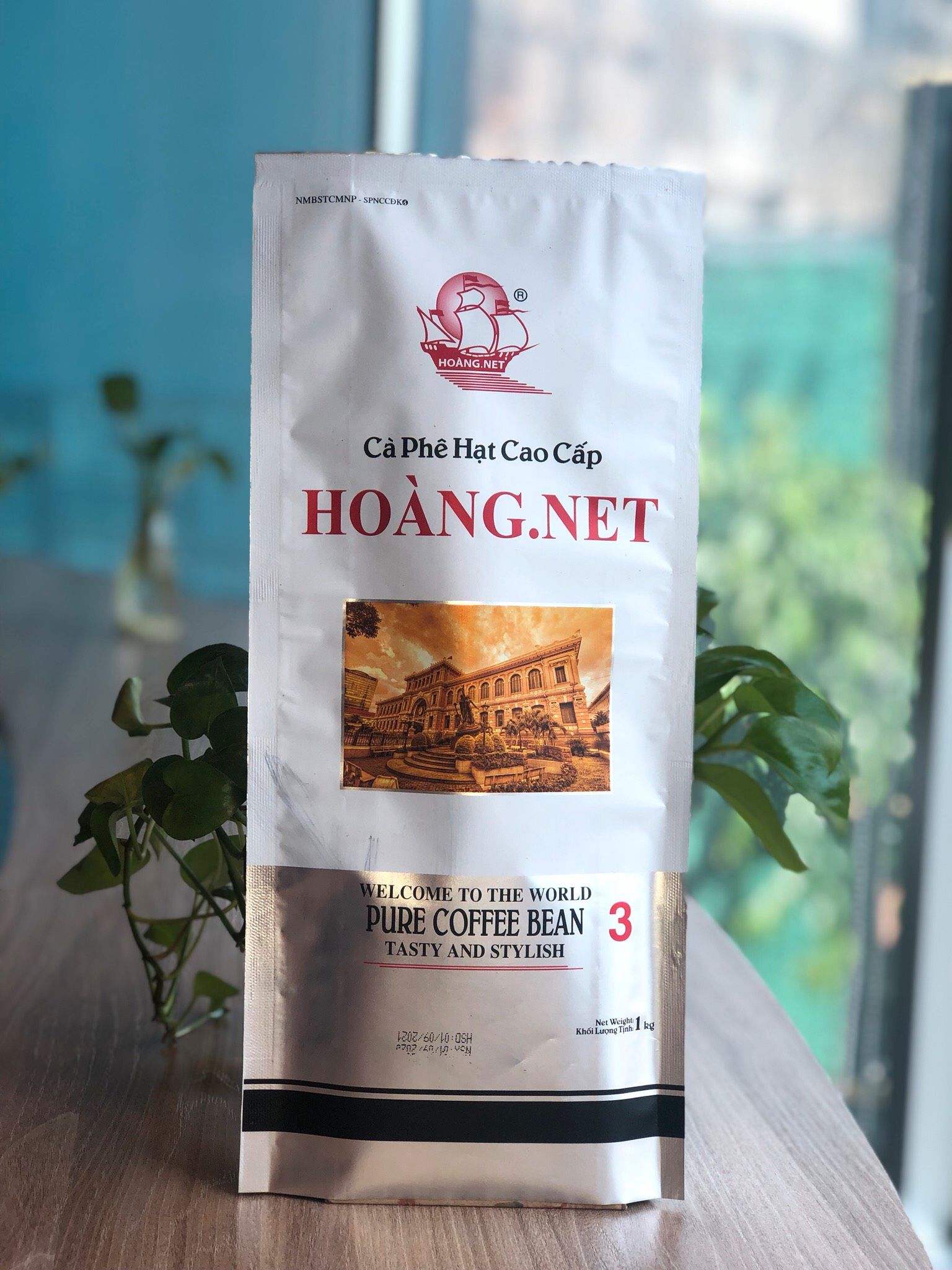 1kg cà phê nguyên chất 100% gu đậm, cafe pha phin hạt rang xay sẵn