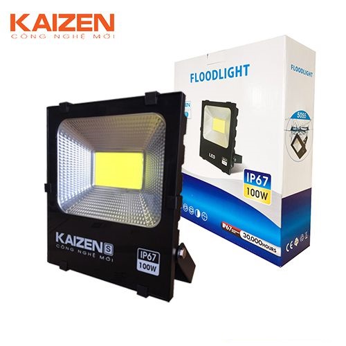 Đèn pha led kaizen 100w 50w 30w, đèn led pha ngoài trời kaizen 100w
