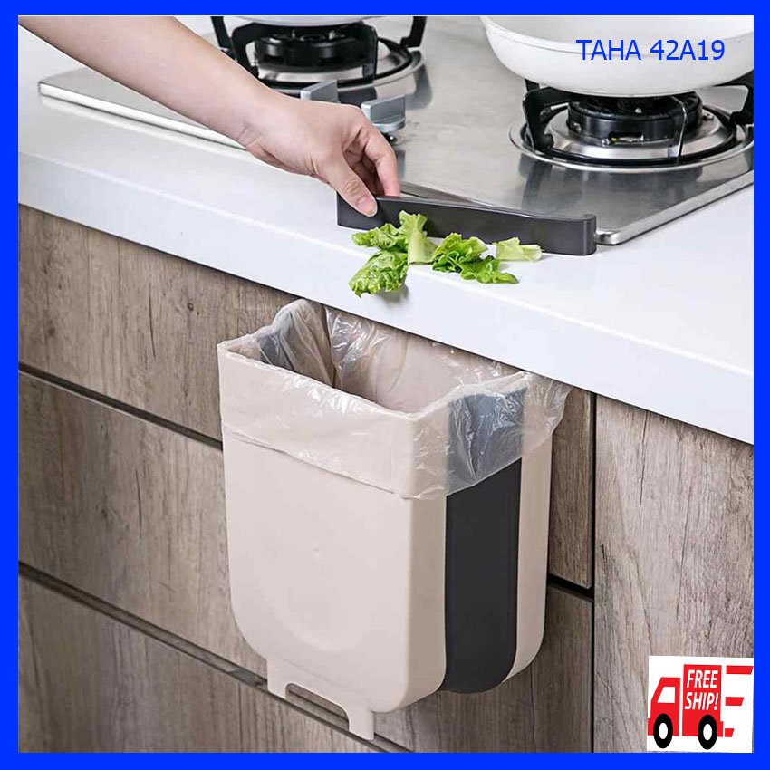 Thùng rác thông minh - thùng rác gấp gọn TR01 TAHA 42A19 rất tiện lợi, treo Văn phòng, ô tô