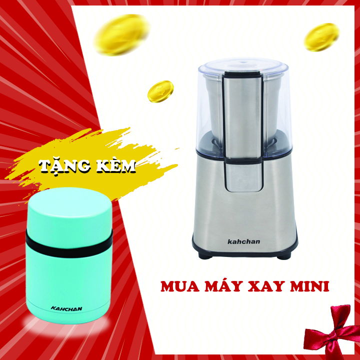 Máy xay hạt khô đa năng Kahchan CG9100 + Tặng 1 bình nấu thức ăn không điện