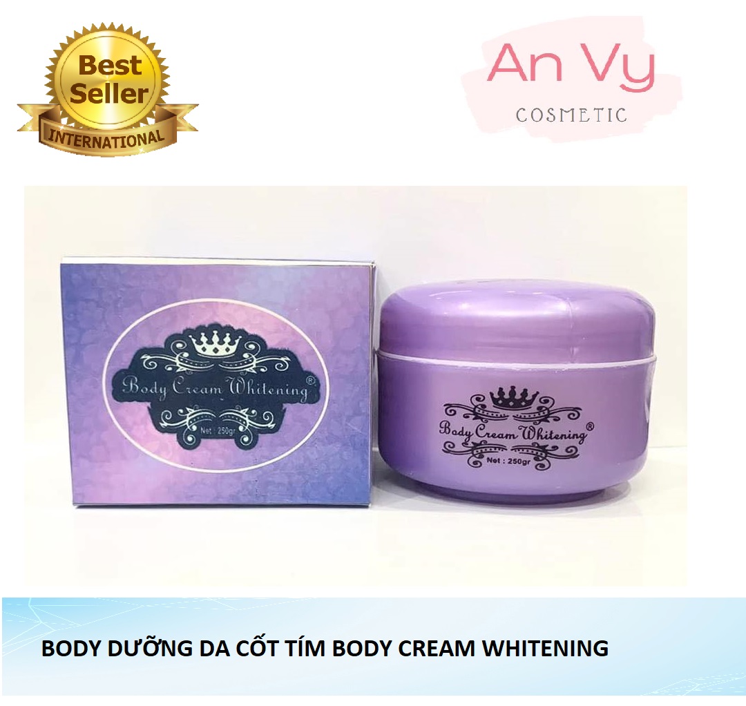 Kem dưỡng trắng da body cốt tím 250g thái lan - mẫu mới