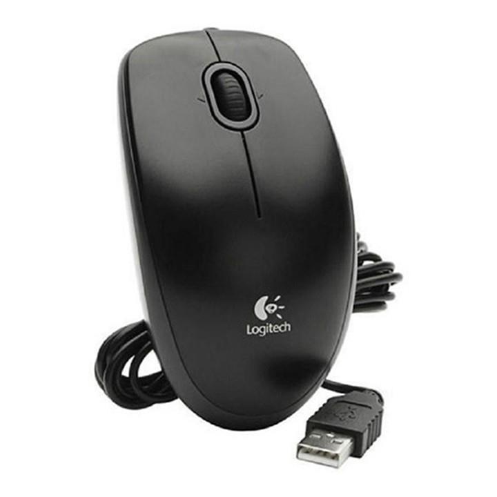 {HOT} Chuột có dây Logitech B100 - Tem hãng DIGIWORD -Tặng bàn di chuột