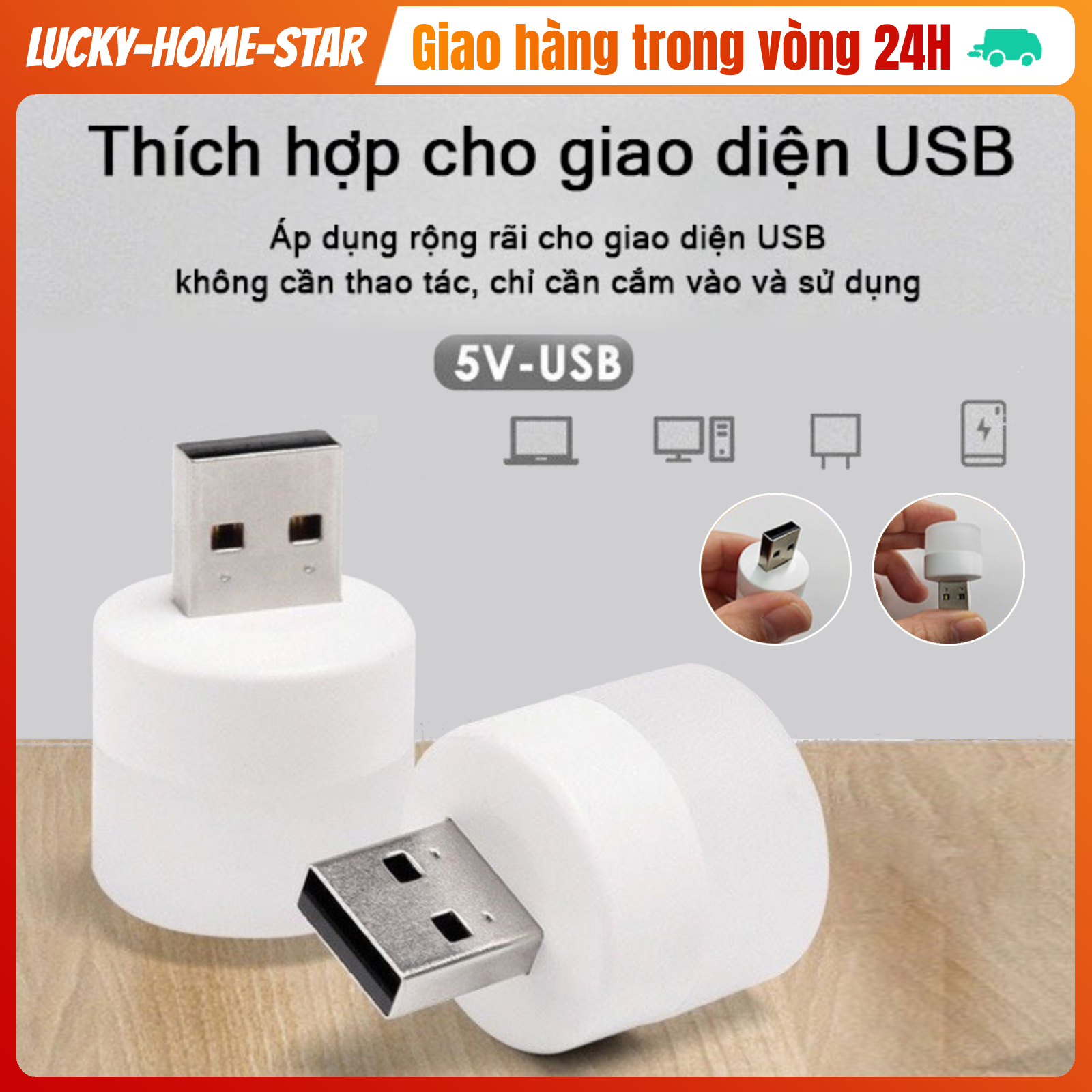 Đèn led usb mini, bảo vệ mắt đọc sách ánh sáng, đèn ngủ mini hình tròn bóng, led màu trắng đèn ký túc xá học sinh