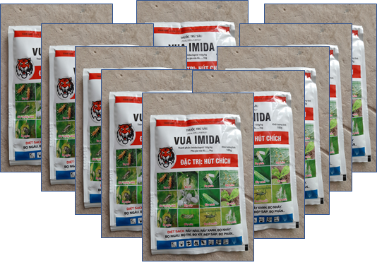 [TRUNG THIEN THINH] COMBO 10 gói thuốc trừ sâu VUA IMIDA gói 100g diệt sạch chích hút, bọ trĩ, rầy nâu, rầy xanh