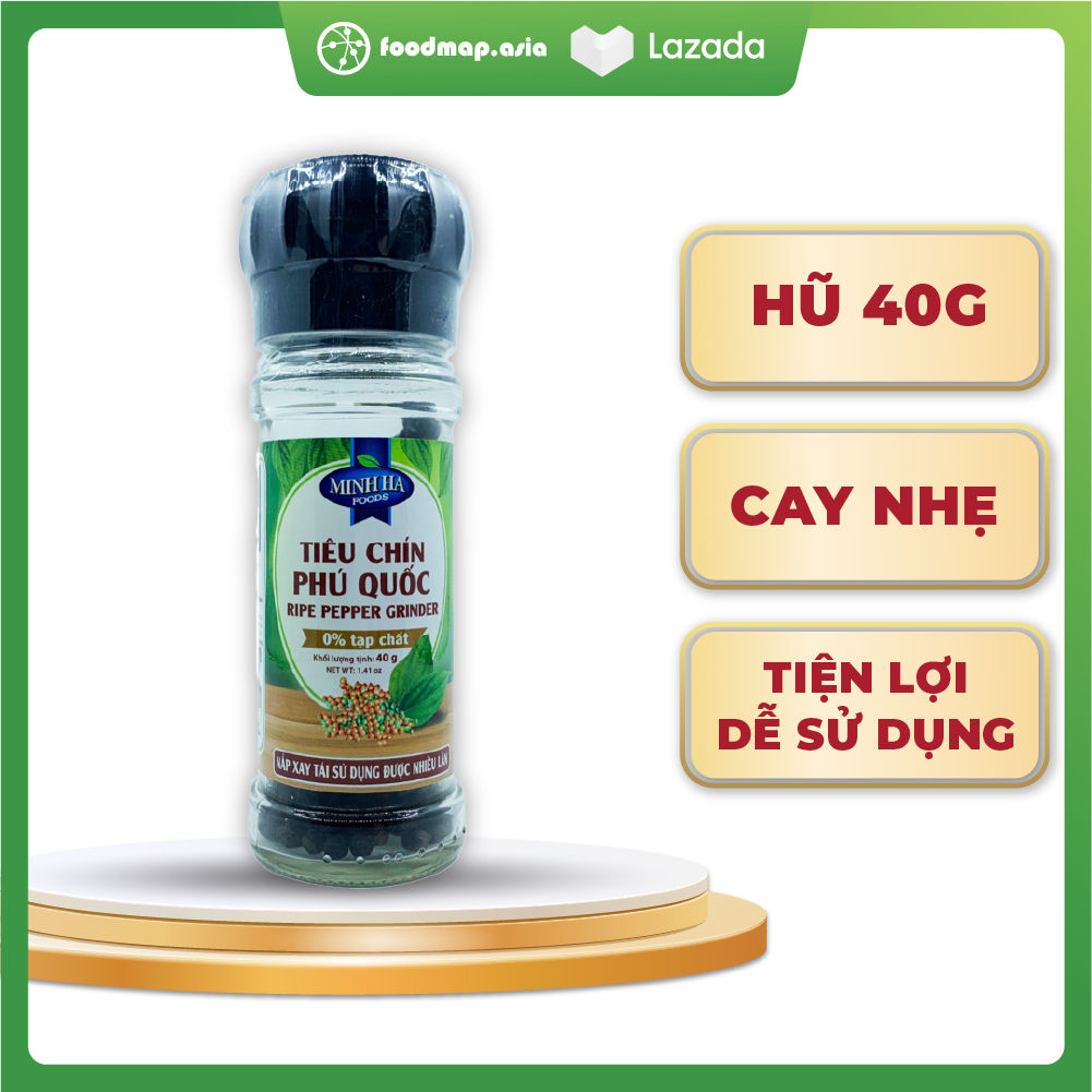 Tiêu đen phú quốc - 40g - minh hà - thanh hà