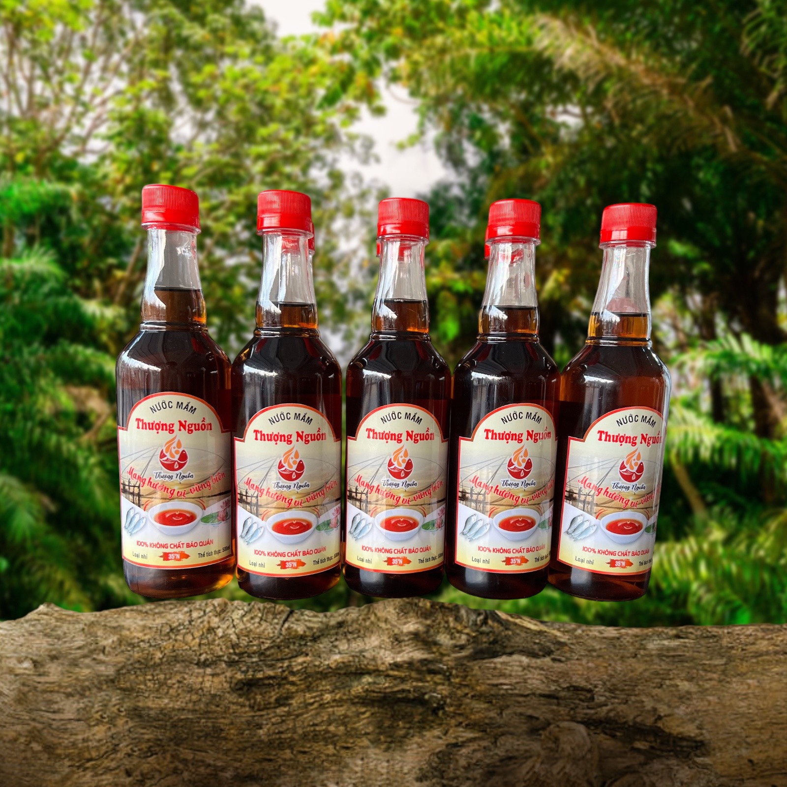 5 chai nước mắm Nhỉ cá linh Thượng Nguồn mỗi chai 500ml