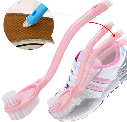 Bàn chải giặt giày và chà chân, chà toilet 3 đầu chải -