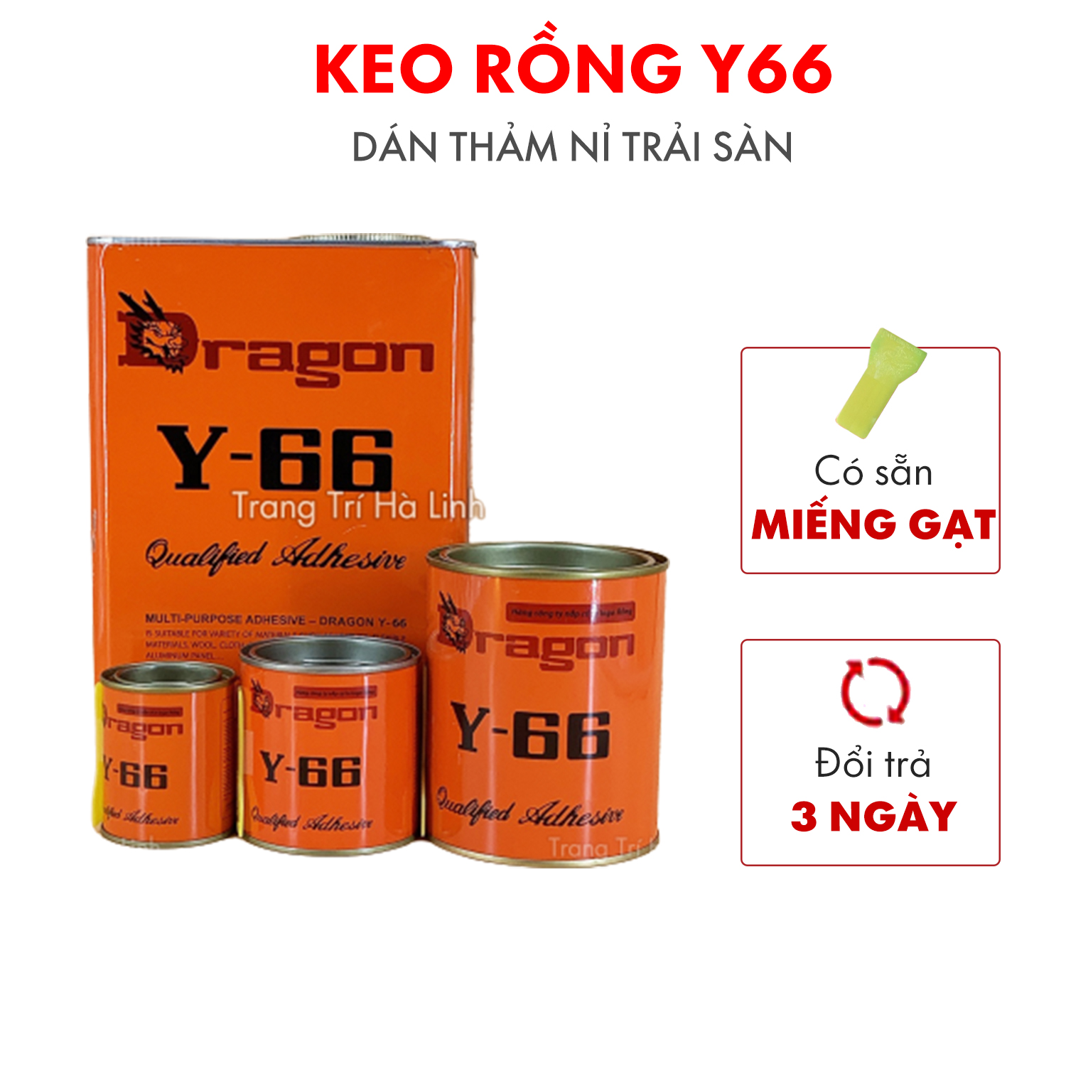 Keo rồng vàng Y66 DRAGON siêu dính dán thảm nỉ trải sàn