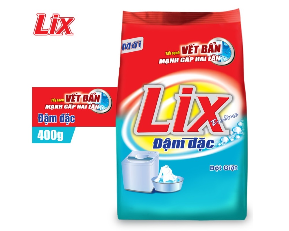 bột giặt lix extra đậm đặc 400g ed001 3