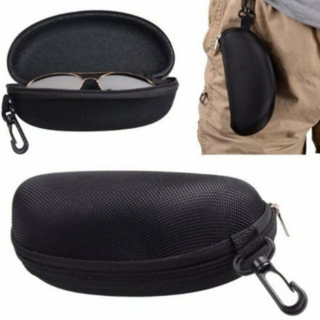 Hộp đựng kính phom cứng có khóa kéo và móc treo -Hộp kính bảo hộ