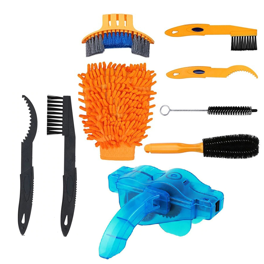 Bộ 9 món Dụng cụ vệ sinh xe đạp giúp làm sạch bảo dưỡng xe đạp nhanh chóng an toàn hiệu quả KAVISOTA