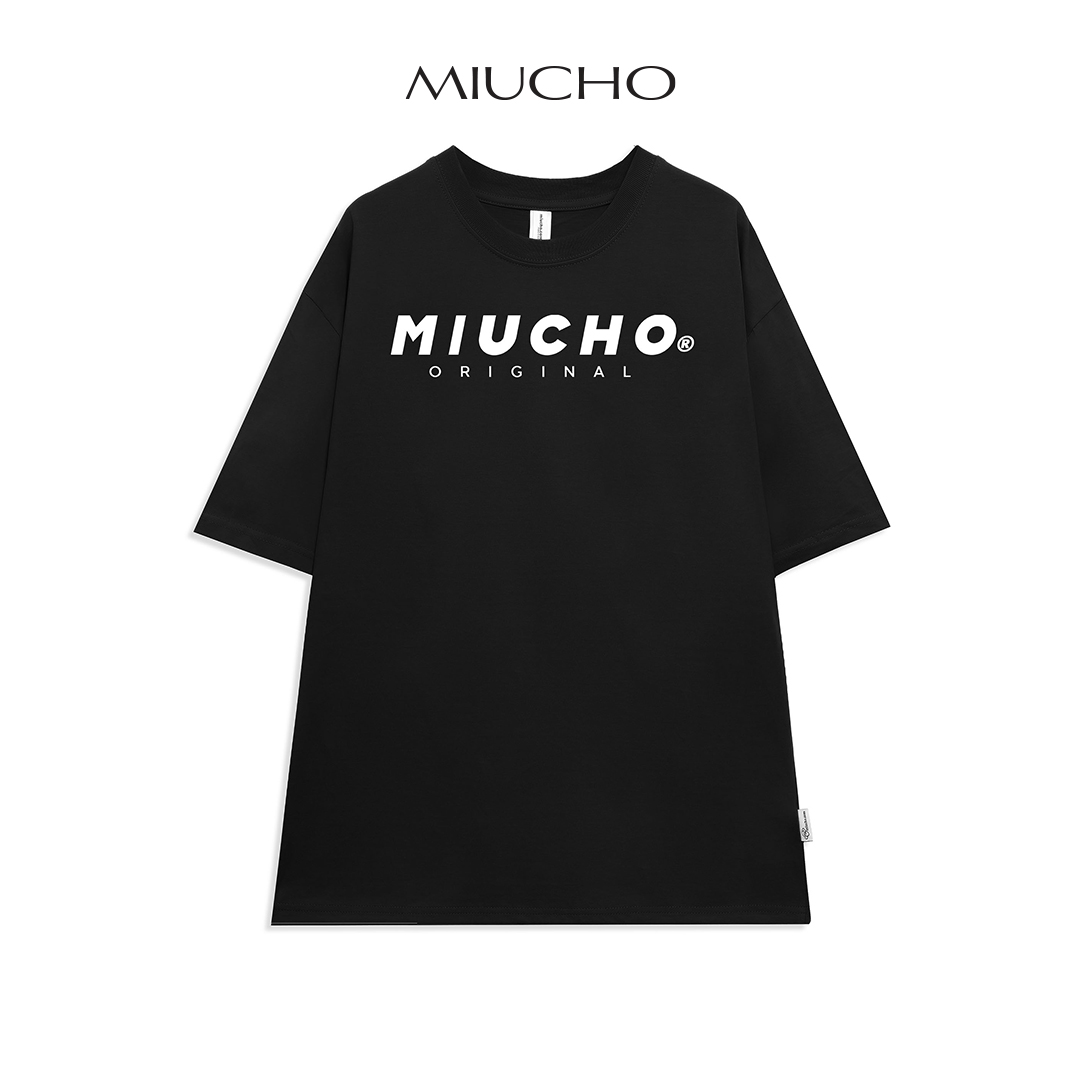 Áo thun wash nữ form rộng đẹp tay lỡ kiểu hàn quốc, Áo thun wash form rộng unisex vải cotton AT212 Miucho basic