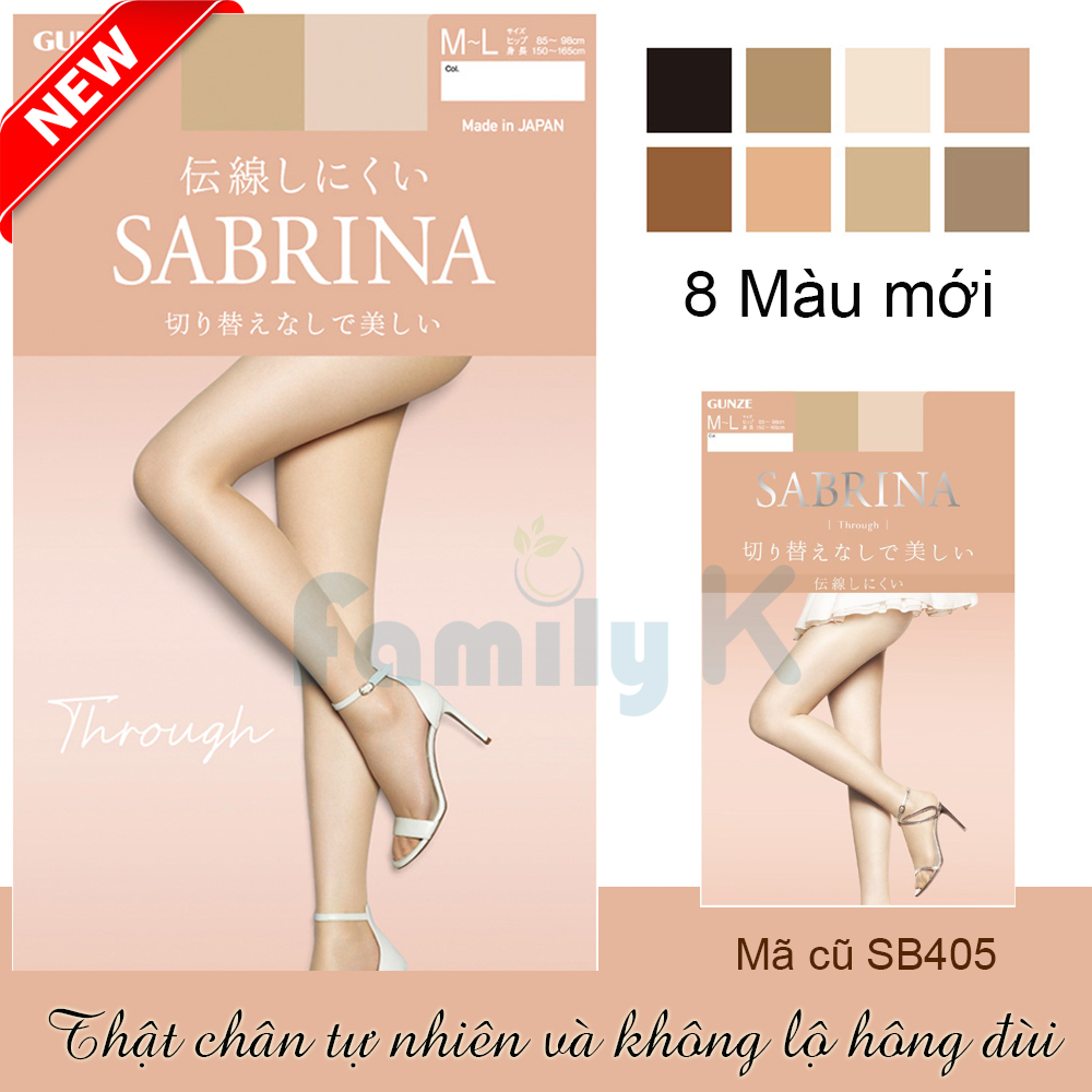 Vớ Quần tất da thật chân tự nhiên SABRINA Through mặc váy ngắn chống nắng không lộ hông đùi