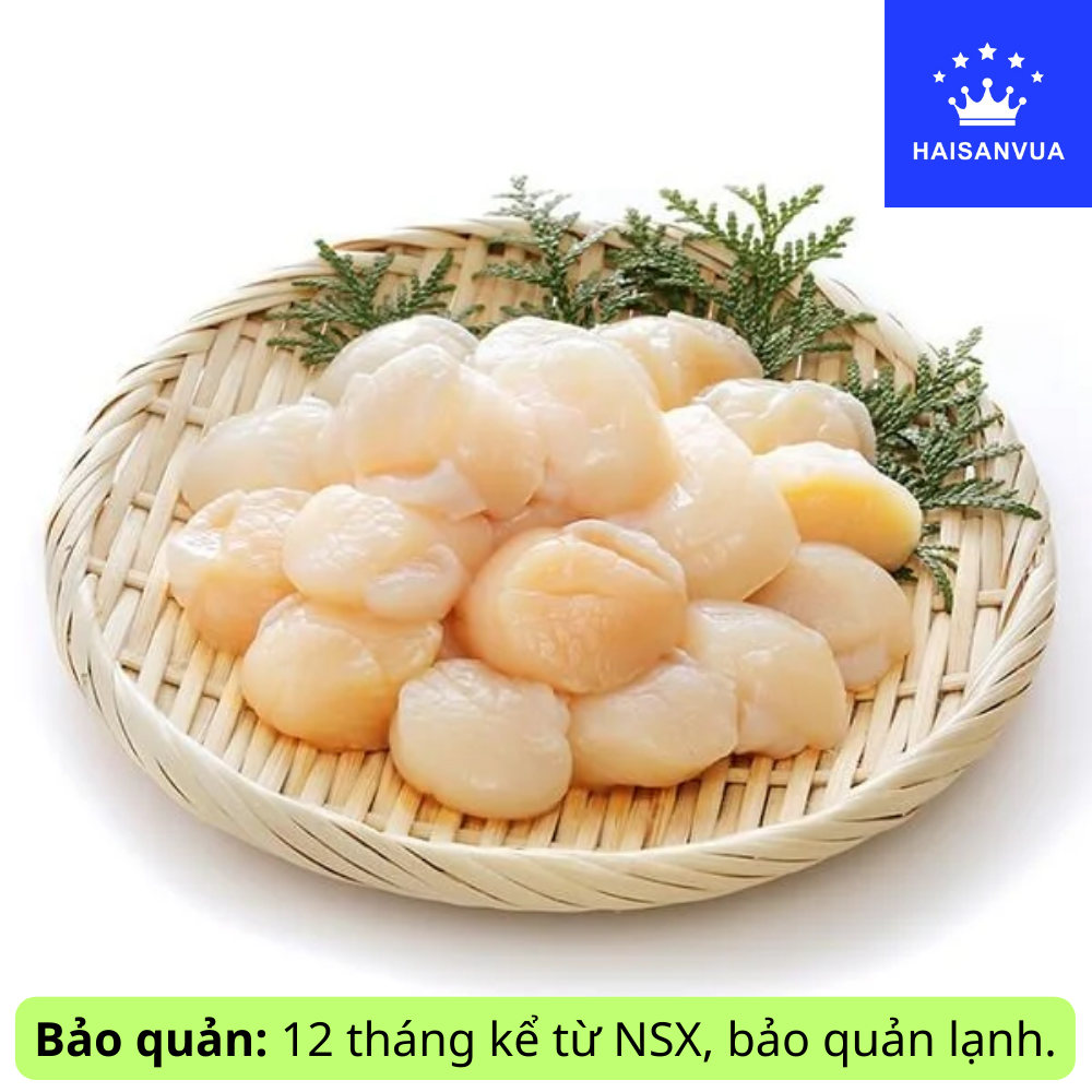 Cồi sò điệp haisanvua làm sạch nhập khẩu nhật đông lạnh đóng gói 500g 1kg giao hỏa tốc hồ chí minh