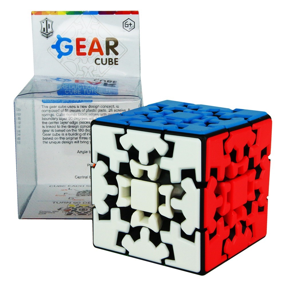 Rubik gear cube 3x3 biến thể yumo zhichen kungfu 666a, rubik 3 tầng