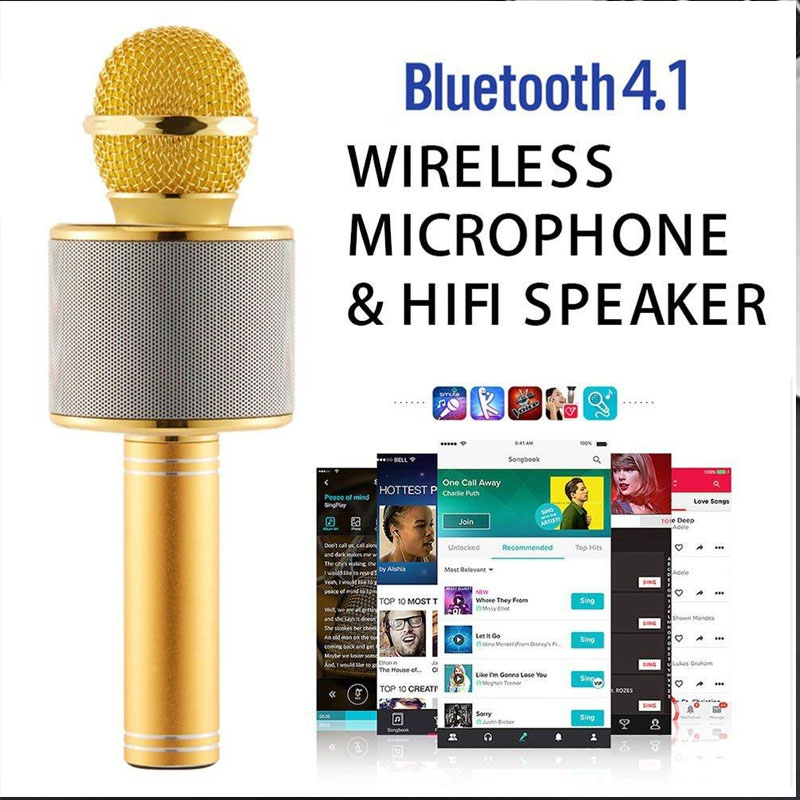 Micro Karaoke Bluetooth Không Dây Phiên Bản Mới Chống Ồn Lọc Tạp Âm Tốt Hát Siêu Hay, Micro Không Dây Pin Trâu Hỗ Trợ Mọi Dòng Máy