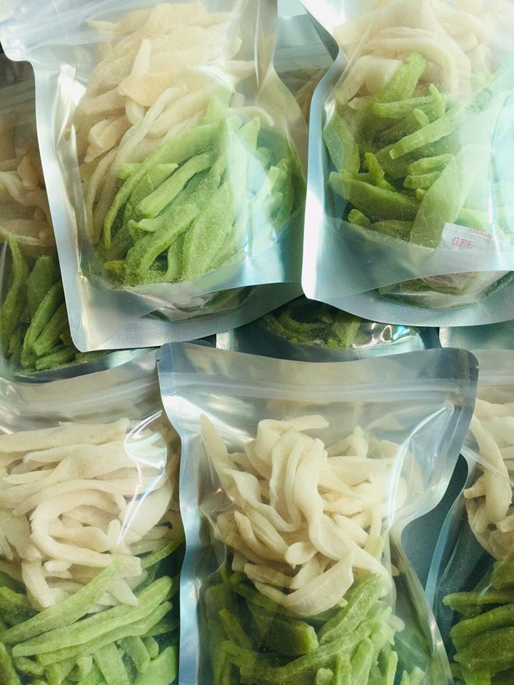 500g Mứt dừa non trắng sữa và xanh lá dứa nhà làm, thực phẩm đạt chất lượng tốt, sản phẩm chất lượng cam kết như hình