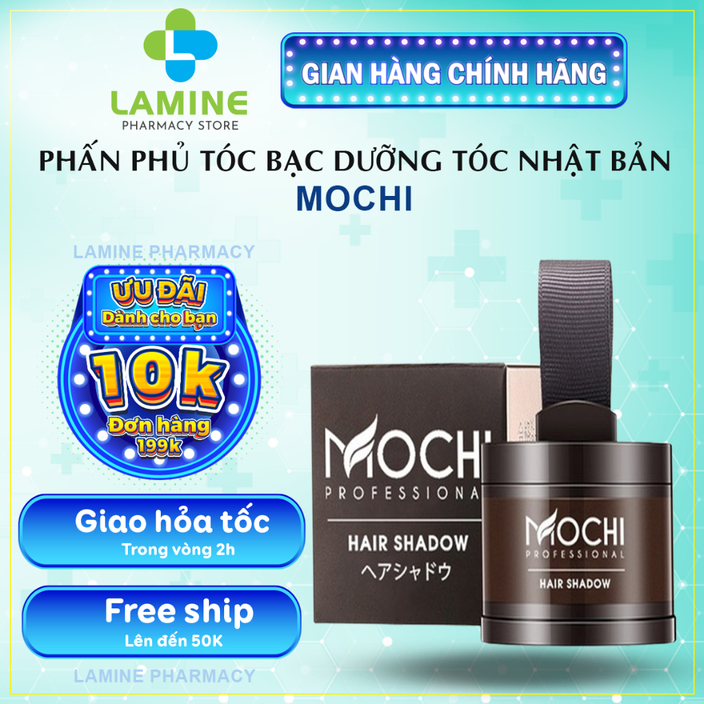 Phủ Bạc Tóc Mochi Nhật Bản - Phấn Phủ Bạc Tóc Mochi Dưỡng Tóc Chắc Khỏe, Che Khuyết Điểm Tóc Thưa, H