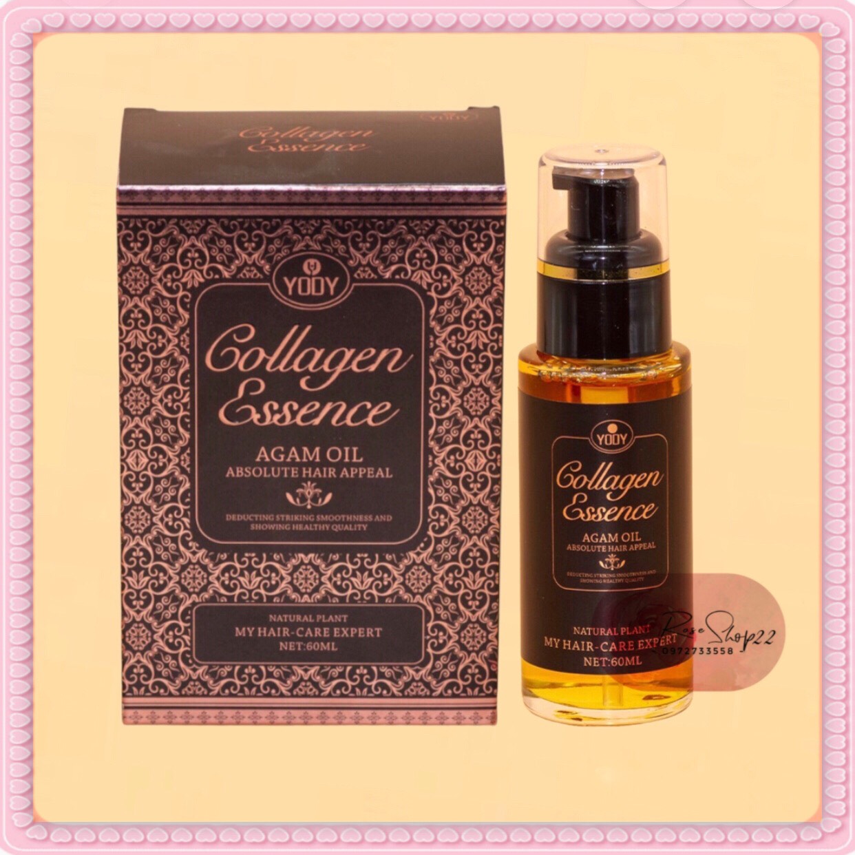 Tinh Dầu Dưỡng Tóc Phục Hồi Và Kích Mọc Tóc Yody Collagen Essence 60ml