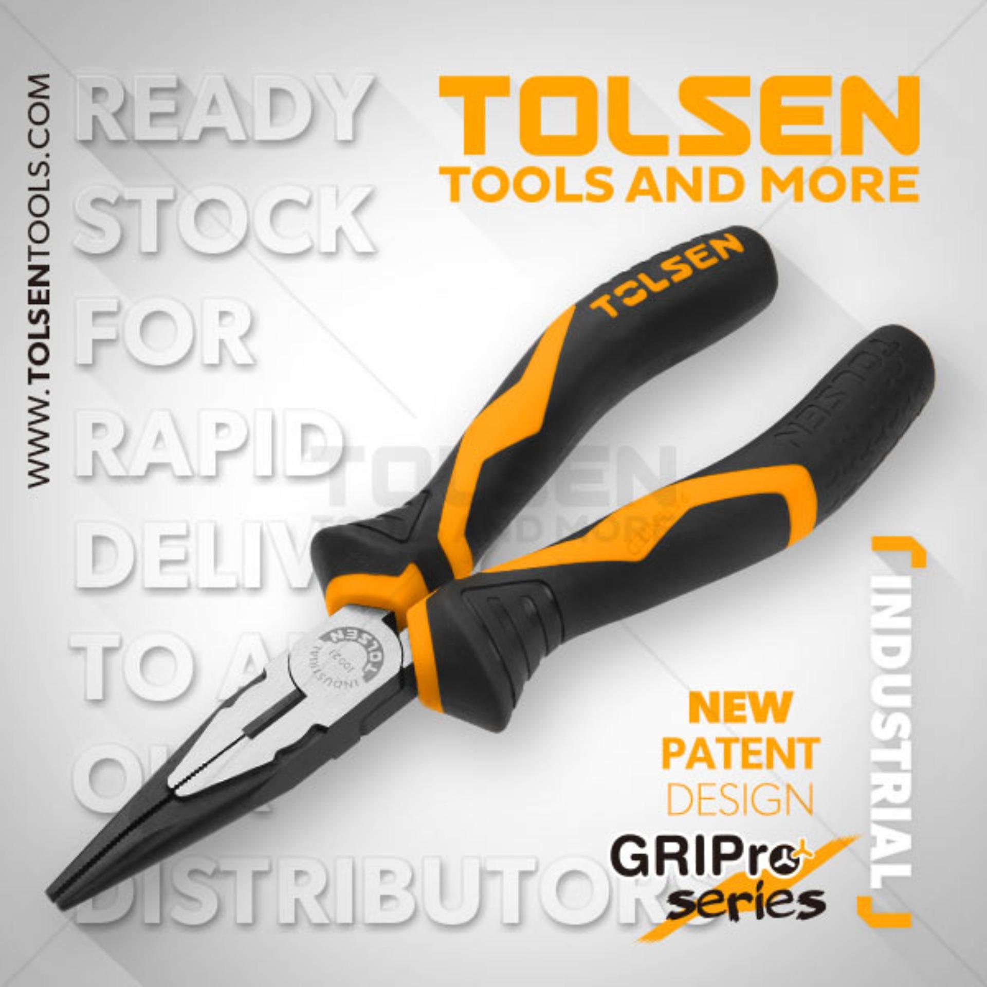 Kìm răng mũi nhọn cn 8" tolsen 10022
