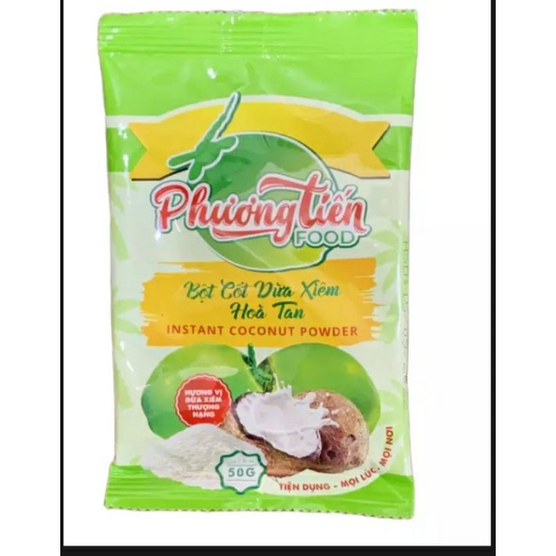 Bột cốt dừa xiêm hòa tan phương tiến
