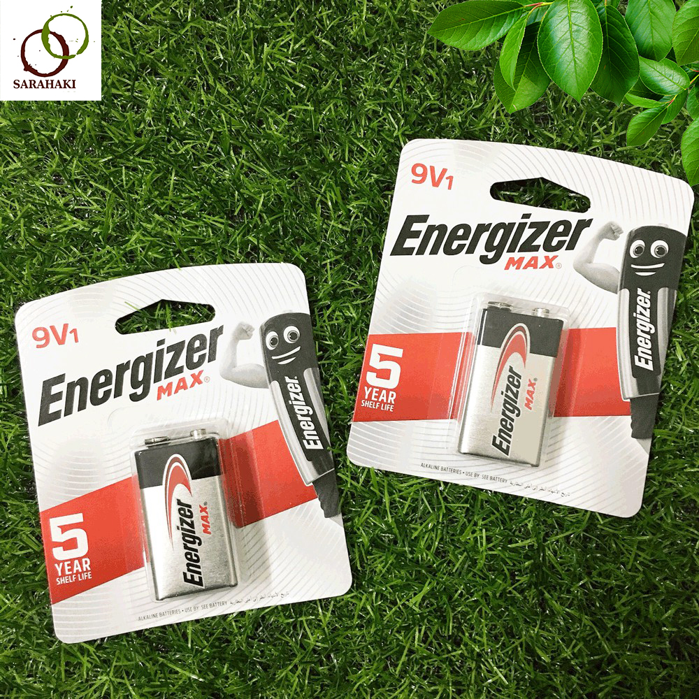 Combo 2 vỉ pin 9V, pin vuông 522 Energizer Alkaline chính hãng (1 vỉ 1 viên)