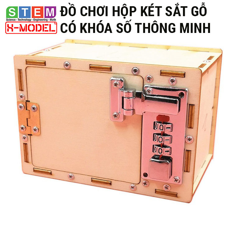 Đồ chơi két sắt mini cho bé x-model st82, đồ chơi sáng tạo diy| giáo dục stem, steam