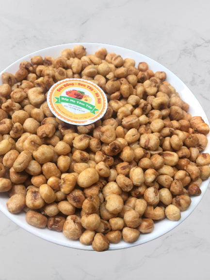 1KG NGÔ NẾP SẤY BƠ TẨM MẬT ONG RỪNG BAO GIÒN TỪNG HẠT NGON TUYỆT